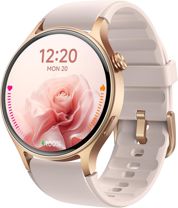 Smart Watch for Women, AMOLED Ultra-Clear Screen Activity Trackers with Heart Rate/Sleep/SpO2 Monitor