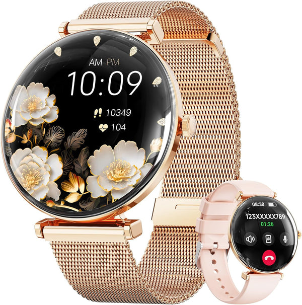 Smart Watches for Women Men, 1.43" Curved Light Thin HD AMOLED Screen Display Smart Watch with Heart Rate/Sleep Monitor